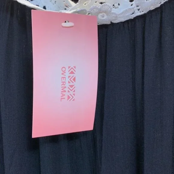 Overmal Black blouse NWT - Picture 5 of 7